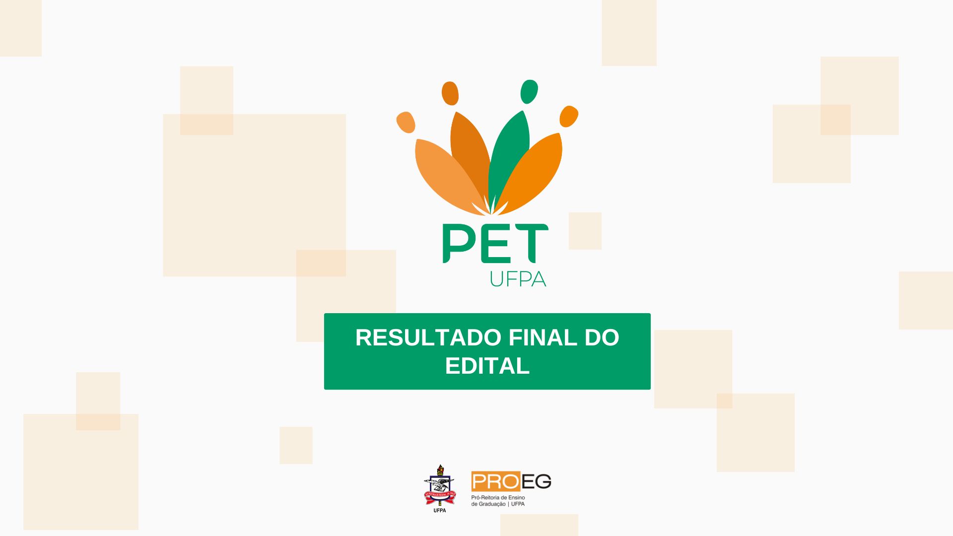 Edital Proeg n° 13/2024 - resultado final da seleção interna de propostas para criação de novos grupos PET