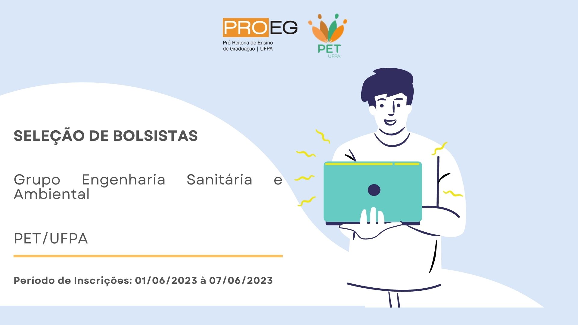 EDITAL PROEG Nº14/2023 - PET ENGENHARIA SANITÁRIA E AMBIENTAL